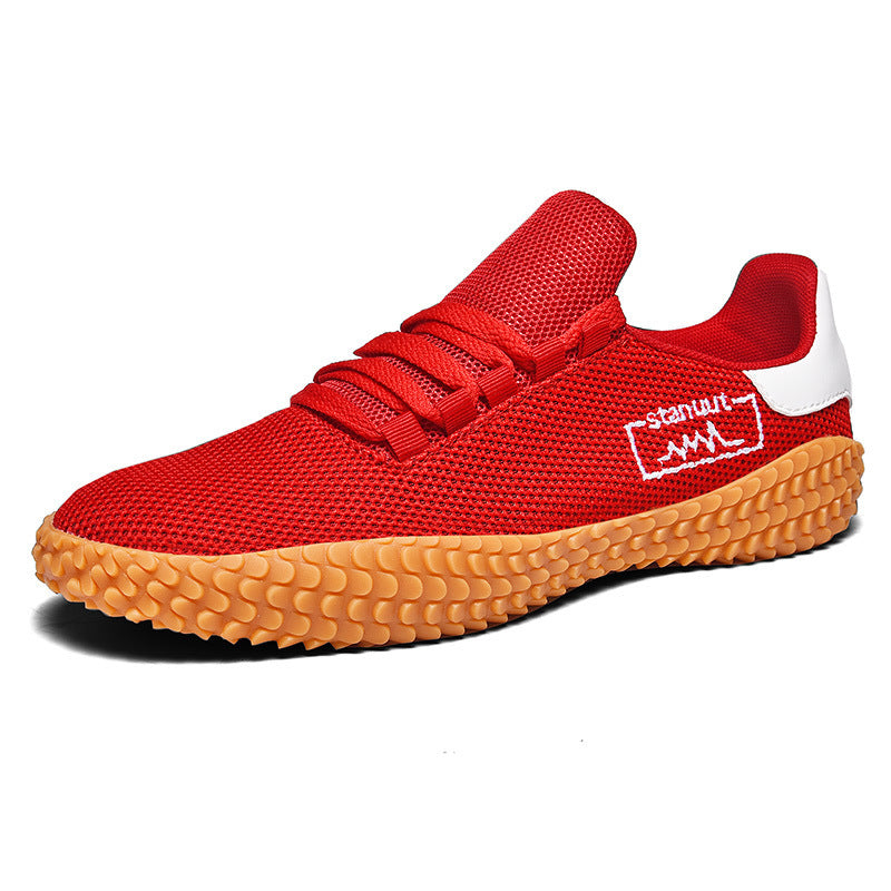 Men’s Breathable Flying Knit Sneakers – Ultra-Comfort Running Shoes for Spring & Summer