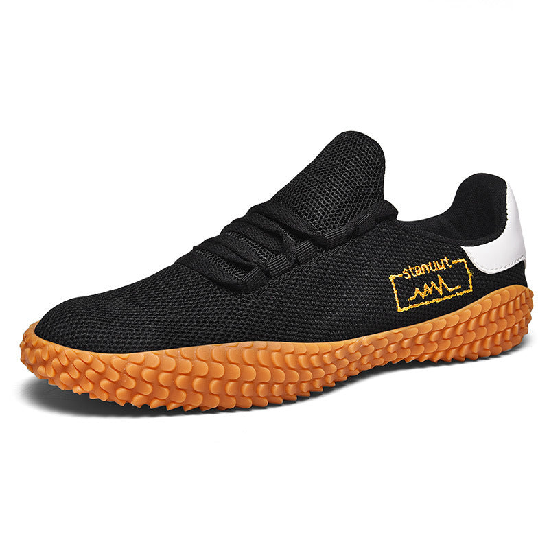 Men’s Breathable Flying Knit Sneakers – Ultra-Comfort Running Shoes for Spring & Summer