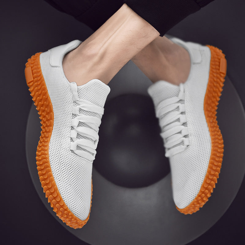 Men’s Breathable Flying Knit Sneakers – Ultra-Comfort Running Shoes for Spring & Summer