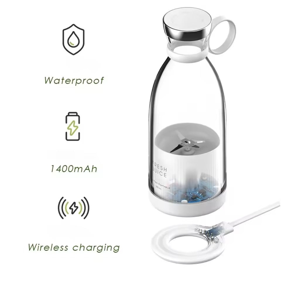 Portable  Mini Juicer Cup – Magnetic Rechargeable Fruit Blender (350ml)