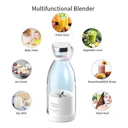 Portable  Mini Juicer Cup – Magnetic Rechargeable Fruit Blender (350ml)