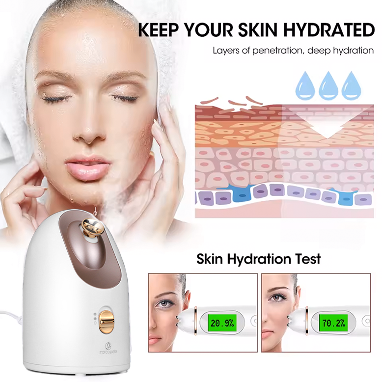 Hot & Cold Face Steamer – Dual-Mode Facial Spa Device with 220ml Tank